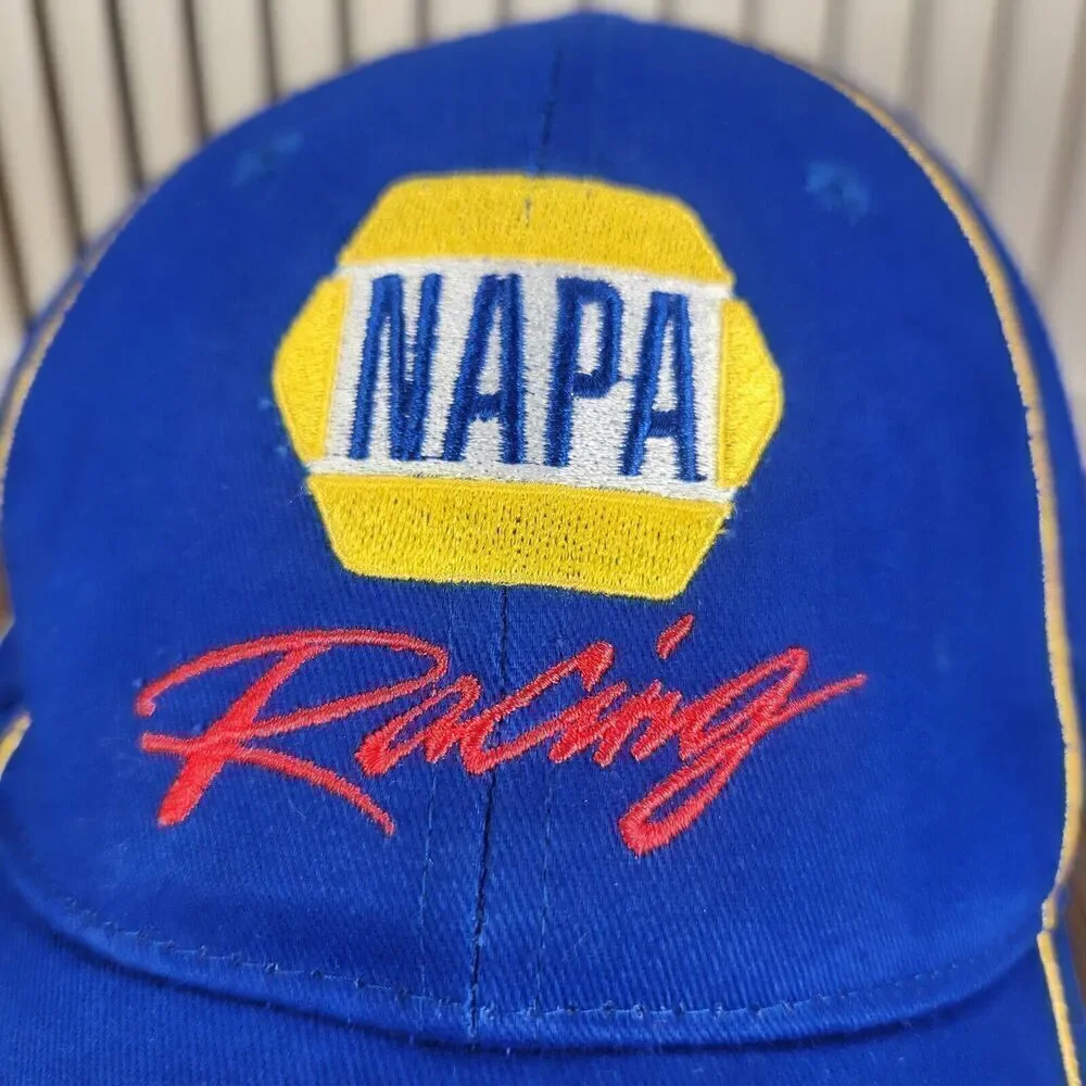 NAPA Racing Strap Back Blue Logo #44 Michael Waltrip Cars NASCAR Mens Sports Dad